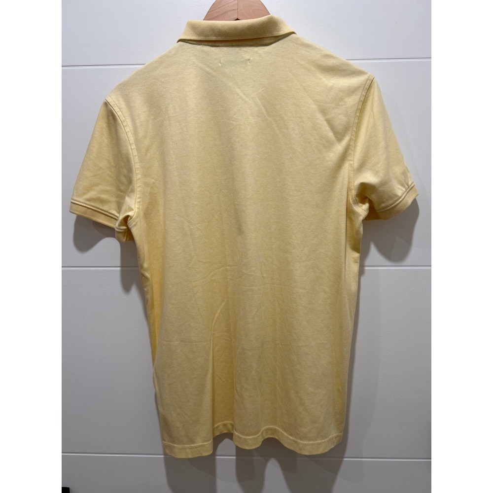 Calvin Klein Liquid Touch Polo Shirt Yellow Heather Short Sleeve Small - Picture 5 of 5